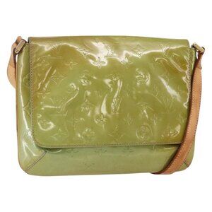 LOUIS VUITTON Monogram Vernis Thompson Street Bag Baby Blue M91009 Auth 146149